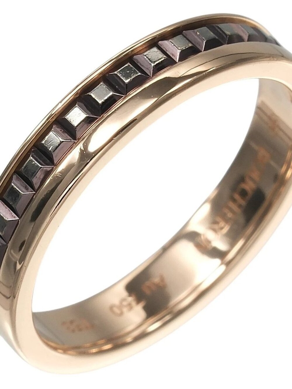 Boucheron Quatre Classic Half Ring K18 Pink Gold #6.2(US Size) 4.12g Women